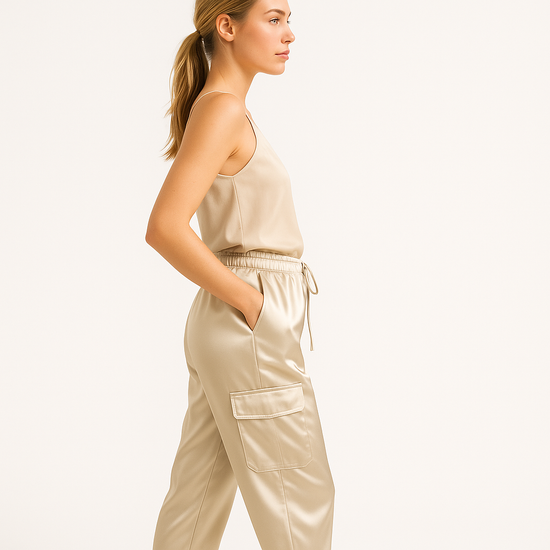 Miriam - Silky Cargo Lounge Set